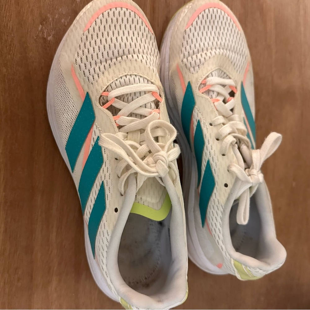 Adidas Women Adizero SL 20.3 Shoes Run White Teal Sneakers Shoe GY0562 Size 9